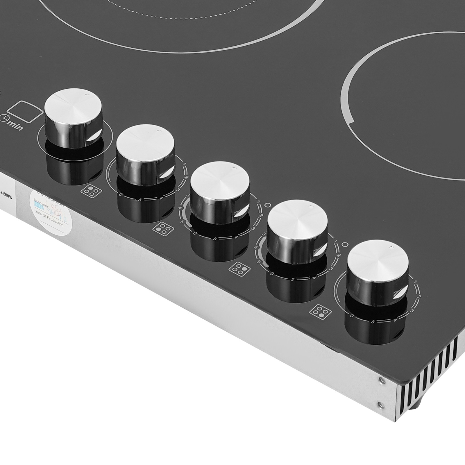 23.62in Built-in Electric Cooktop 4Burners Electric Ceramic Cooktop Knob Control