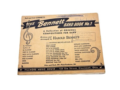 2ND & 3RD CORNETS- THE BENNETT BAND BOOK NO. 1 FILLMORE MUSIC HOUSE NICE