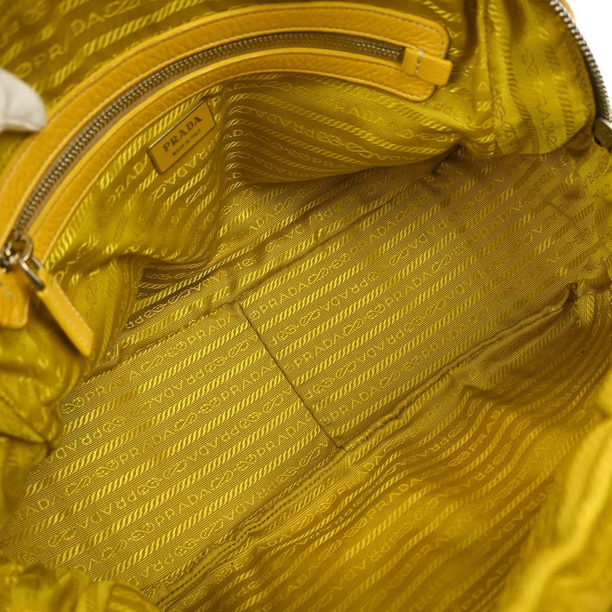 BUYIT PRADA YELLOW TOTE HANDBAG 53 BR0582 NQ03560 thumbnail 6