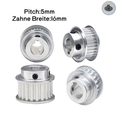HTD-5M 10-75Zähne Zahnriemenrad Zahnriemenscheibe 16mm Riemenscheibe Mit Keyway