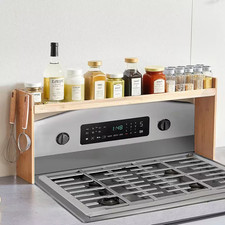 Over the Stove Shelf, Spice Shelf for Kitchen Stove Top, Seasoning Shelves, Spic