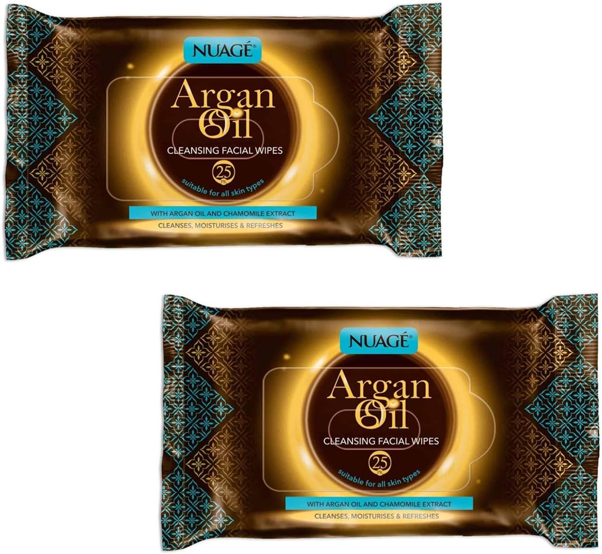 Argan Oil and Chamomile Extract Facial Wipes Face Cleansing Beauty Wipe Daily S