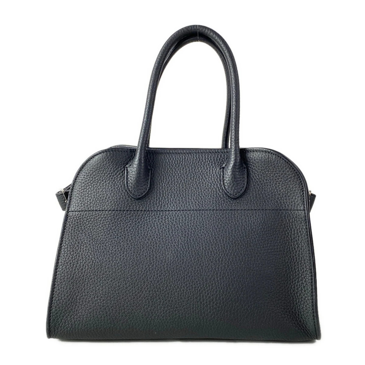 THE ROW Margaux 10 Black Grain Calf Tote Bag