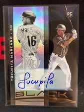 2021 Panini Chronicles BLACK - TUCUPITA MARCANO Auto RC #8 Padres