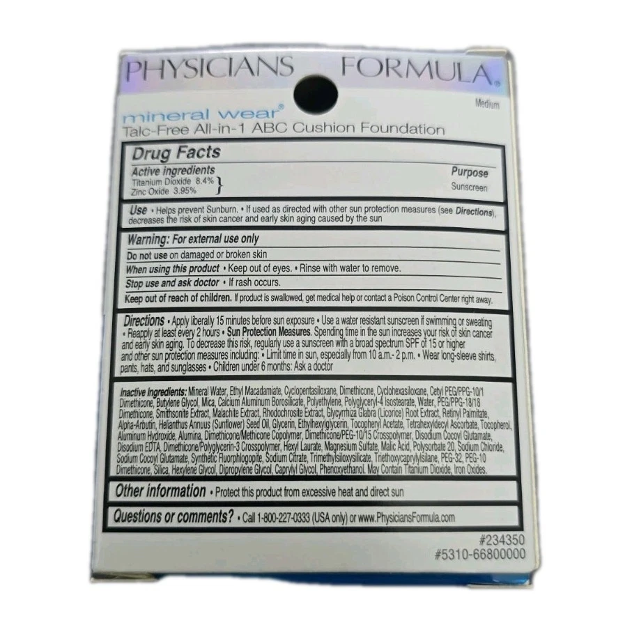 Physicians Formula Mineral Wear Cushion Foundation | #6680 Medium Exp 17 - Image 3 of 3