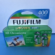 Fujifilm 1014258 Superia X-TRA 400 35mm Film 4 Pack XTRA400 New Sealed Box 2015