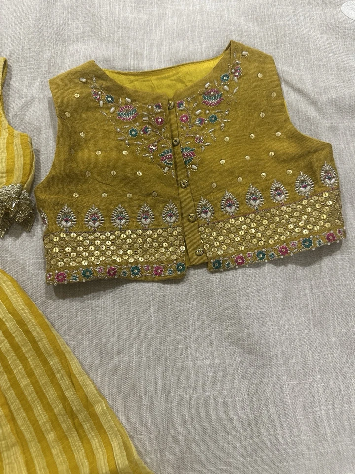 Vestido de diseñador paquistaní para niños niñas eid y ropa de fiesta Foto 4 de 4