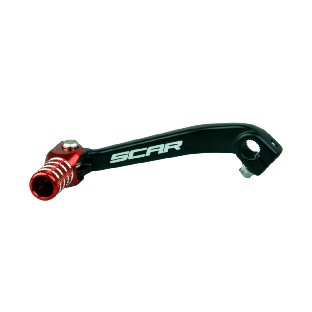 Scar Black Shift Pedal/Red Tip For Motorcycle Parts Accessories