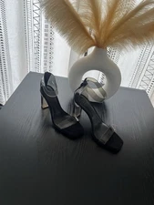 I.N.C. International Concepts Women's Makenna Two-Piece Clear Vinyl Dress Sandal