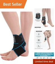 Adjustable Compression Ankle Brace for Sports Protection - Unisex Design