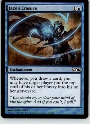 Jace's Erasure - Magic 2012 (M12) - 60 - Foil LP Magic: The Gathering