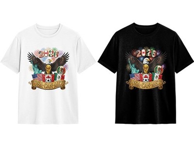 Exclusive 2026 Fifa World Cup USA CAN MEX Host T-Shirt Football Fanatics Unisex