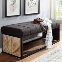 Sitzbank Finebuy Polsterbank Schwarz 105 Cm Bettbank Schlafzimmer Flurbank Stoff