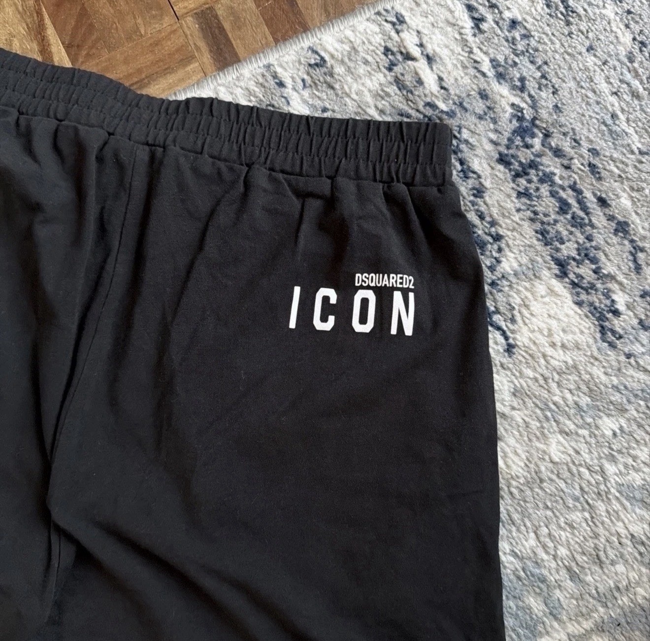Dsquared2 ICON Joggers Black Men’s XS Sweatpants Designer Track Pants Bargain image 8