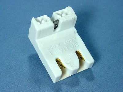 Leviton 13451-N Fluorescent Lamp Holder T-8 Light Socket T8 G13 Low Profile