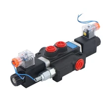 1 Spool 3600PSI 13 GPM Solenoid Hydraulic Control Valve Double Acting 12V DC