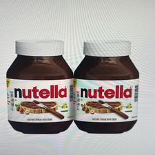 Untable de avellana Nutella con cacao 33. Paquete de 2 tarros de 5 oz