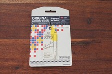 Aviationtag SAS Scandinavian A340 , LN-RKG, BI-Color Wei&szlig;/Yellow, Unikat