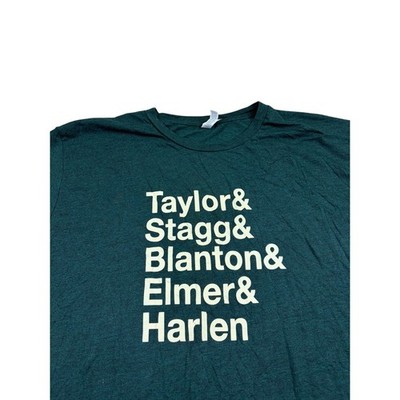 Buffalo Trace Distillery Mens 3XL T-Shirt Green  Master Distillers Names