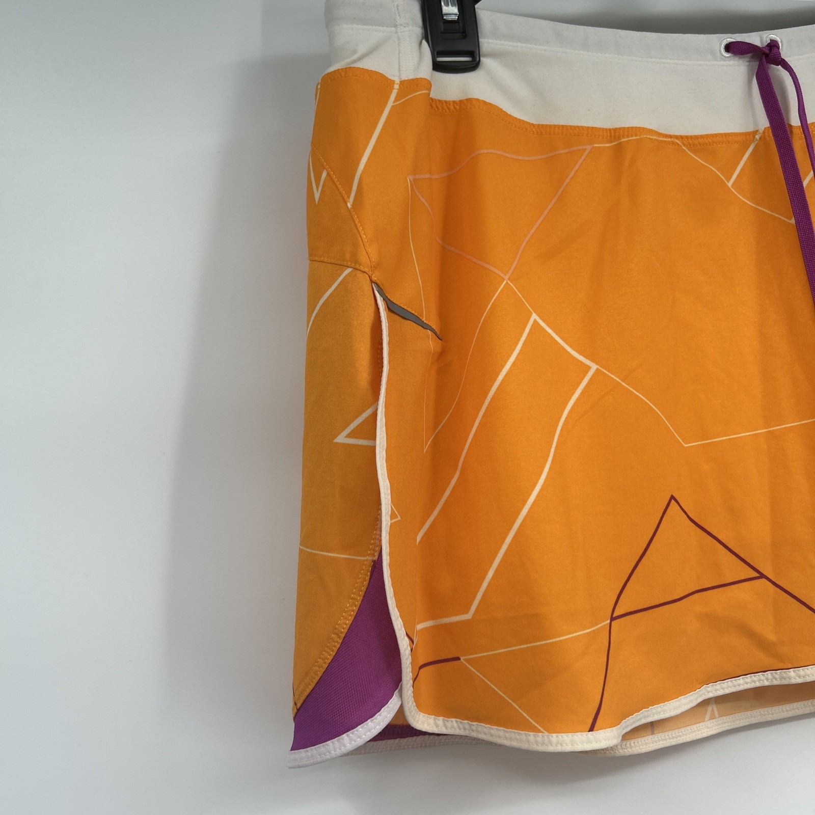 Nike Dri Fit Skirt Womens Sz L Orange & Purple Lined Athletic Pickleball Tennis thumbnail 3