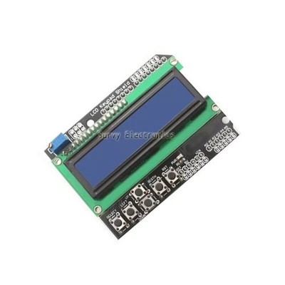 1602 LCD Board Keypad     Backlight For   Duemilanove Robot NEW YL @zx