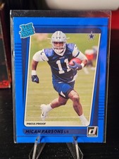 2021 Panini Donruss Rated Rookie Press Proof Blue Micah Parsons #331 Rookie RC