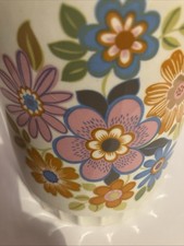Psychedelic 60s Floral Weatherby Hanley England Royal Falcon Ware, earthenware