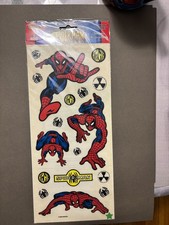 Vintage Spiderman Sticker Sheet Marvel 2004 NEW OLD STOCK Sandylion Stickers