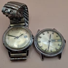 Timex Men's watches lot 2 Day Date, Water-Resistant vintage fixers