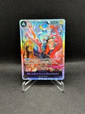 Mr.2.Bon.Kurei(Bentham) SR The Azure Sea's Seven OP14-091 NM