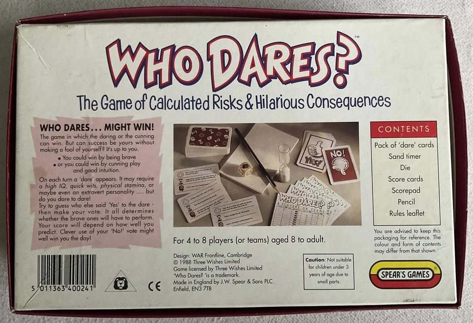 Collectable Retro “Who Dares?” Game, Spears Games, 1991 - Image 3 of 4