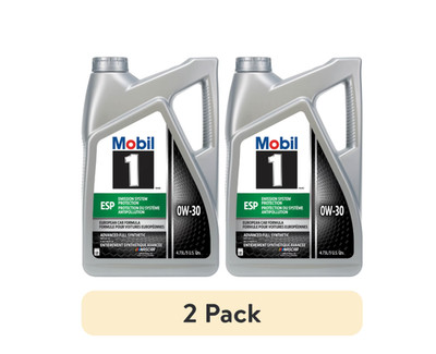 (2 Pack) Mobil 1 ESP Advanced Full Synthetic Oil 0W-30 5QT