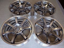Jdm Work Emotion T7r2p Deep Concave 18-inch Wheels With Bonus Item Inc No Tires