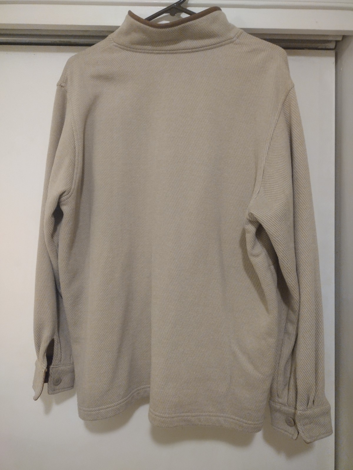 Orvis Herringbone Fleece Button Pullover Mens X L… - image 7