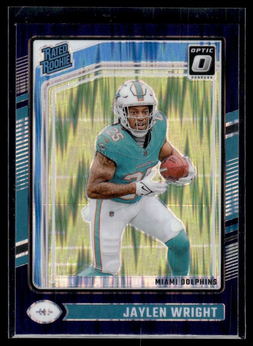 2024 Donruss Optic Purple Shock Jaylen Wright Miami Dolphins #249