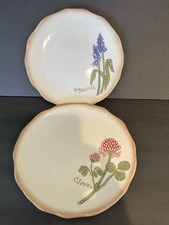 Plates Clay Art 8.5” Floral Set 2 Clover & Hyacinth