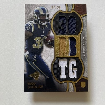 2015 Topps Triple Threads Todd Gurley RC 3 Color Triple Patch /36 #TTR-TG2