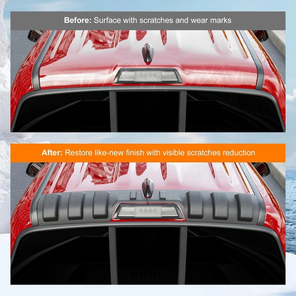 For 2016-2023 Toyota Tacoma Rear Roof Protector Truck Cab Roof Protector Spoiler - Image 3 of 4