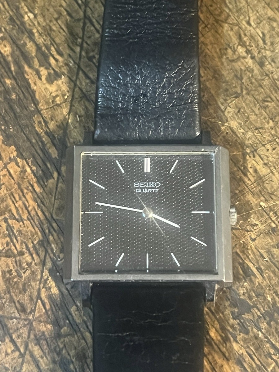 SEIKOSHA スクエア型置時計 ケース付き ヴィンテージ　昭和 SEIKO セイコー Exceline エクセリーヌ QZ腕時計 スクエア型ケース