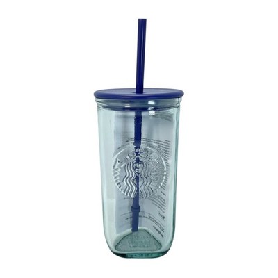 Starbucks Recycled Glass Purple Triangle Bottom Cold Cup Tumbler 16 oz  Grande | eBay