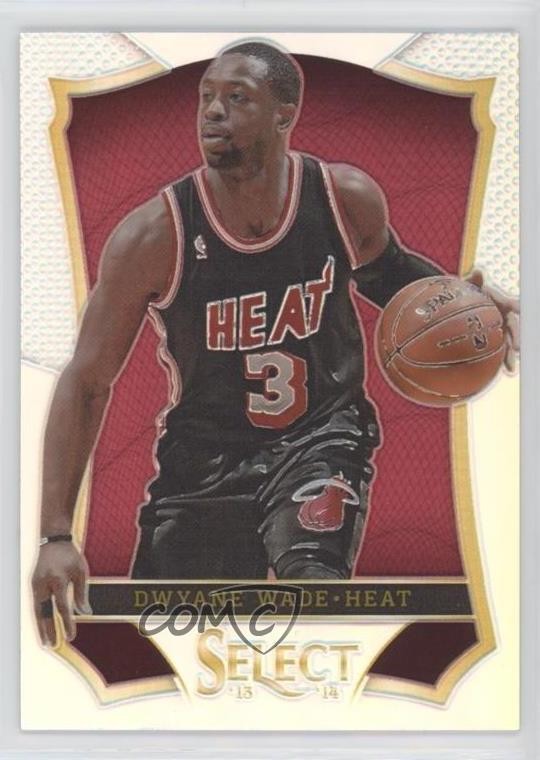2013-14 Panini Select Silver Prizm Dwyane Wade #81 HOF d4v