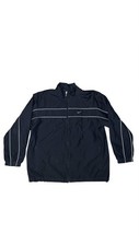 Vintage Nike Jacket Mens XXL Lined Mesh Black Windbreaker Track Y2K Silver Tag
