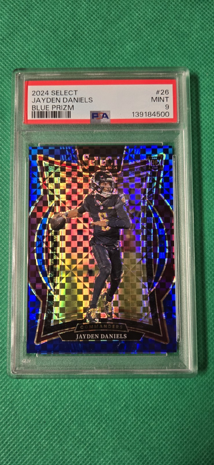 2024 Panini Select - Concourse Jayden Daniels #26 Blue Prizm 099/249 (RC)