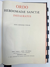 MISSALE ROMANUM-ORDO HEBDOMADAE SANCTAE DESCLEE TOURNAI-1956- 78