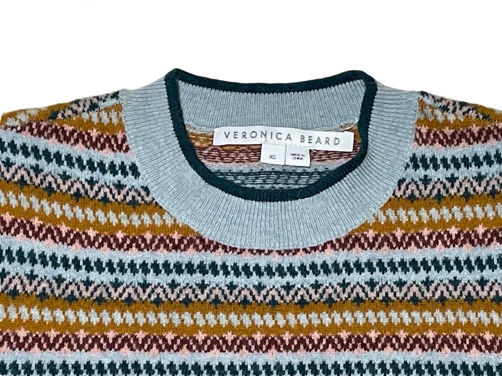 Veronica Beard Florian Pullover Multi Striped Cre… - image 8