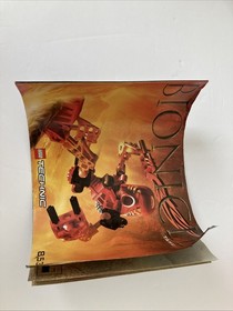 Bionicle Technic Tahu 8534 Canister w/ Manual No Poster 2001 LEGO