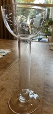 Princess House Heritage Tall Glass Floating Candle Holder 10"
