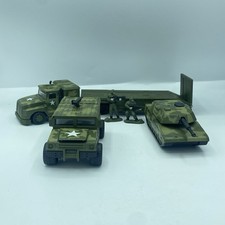 Vintage Army Military Vehicle Lot Tank Humvee Truck Trailer Soldiers 1998 Soma