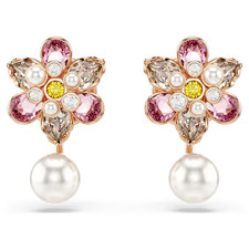 Swarovski Idyllia Earrings Crystal-like pearls mixed cut