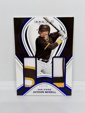 JACKSON MERRILL 2023 Immaculate Prime Rookie Materials Dual Patch Sapphire /15